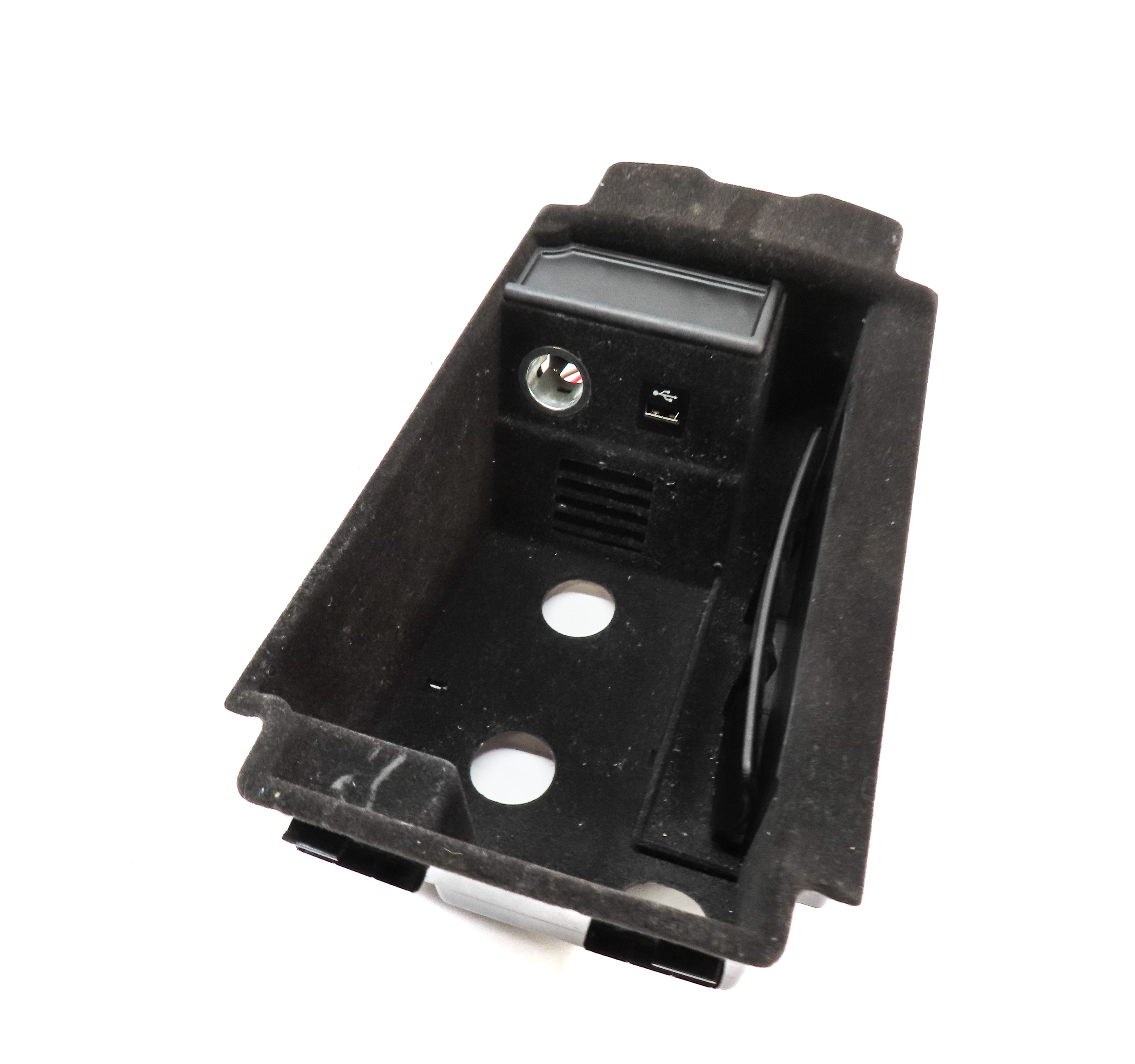 16-21 BMW 7 SERIES G11 FRONT CENTER CONSOLE STORAGE COMPARTMENT w/ PHONE CHARGER — exact item pictured